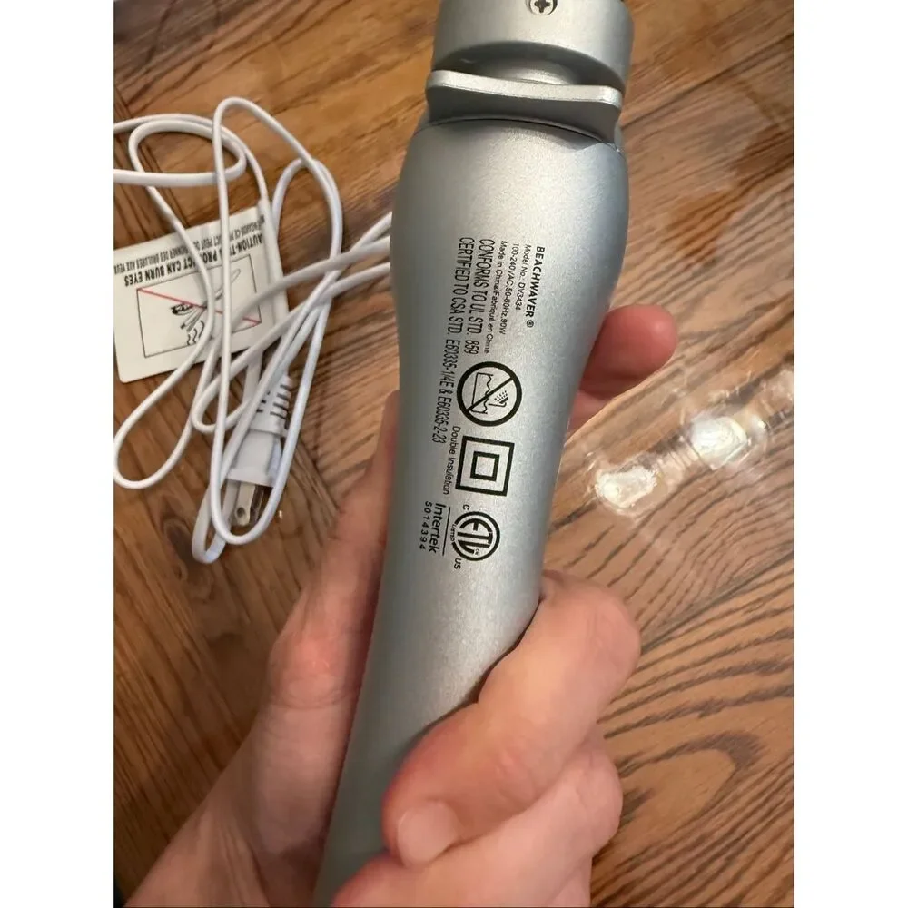 Beachwaver Pro 1.25 Barrel Professional Rotating Curling Iron with Silver Handle